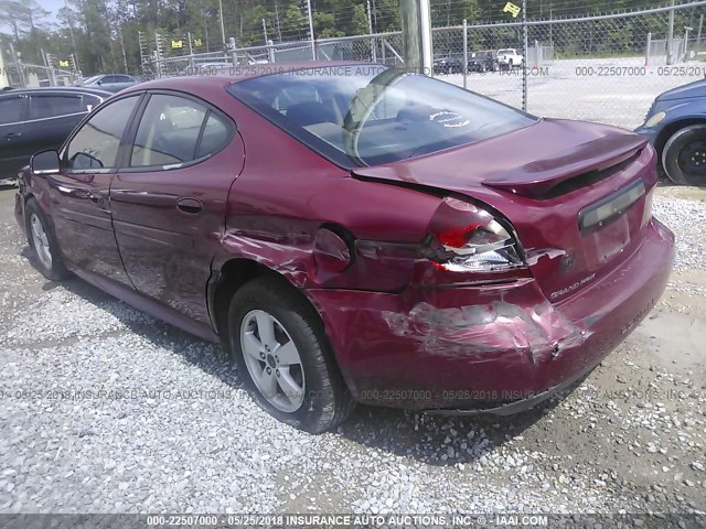 2G2WP552961119003 - 2006 PONTIAC GRAND PRIX RED photo 3