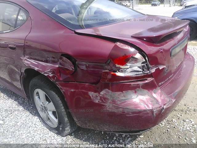 2G2WP552961119003 - 2006 PONTIAC GRAND PRIX RED photo 6