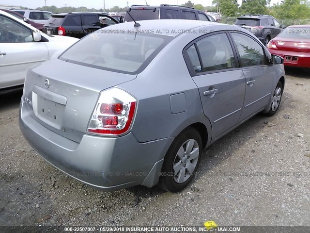 3N1AB61E08L648001 - 2008 NISSAN SENTRA 2.0/2.0S/2.0SL GRAY photo 4