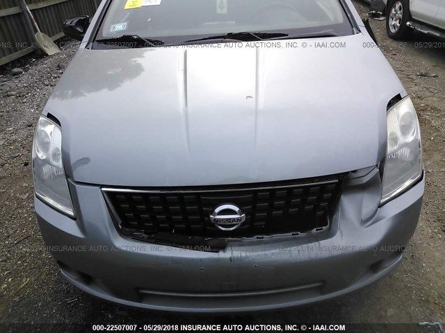 3N1AB61E08L648001 - 2008 NISSAN SENTRA 2.0/2.0S/2.0SL GRAY photo 6