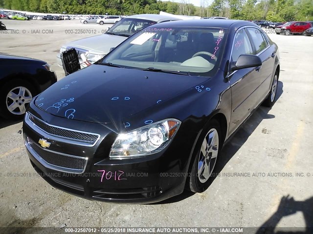 1G1ZB5E03CF248647 - 2012 CHEVROLET MALIBU LS BLACK photo 2