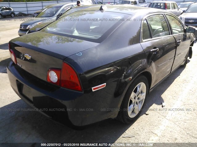 1G1ZB5E03CF248647 - 2012 CHEVROLET MALIBU LS BLACK photo 4