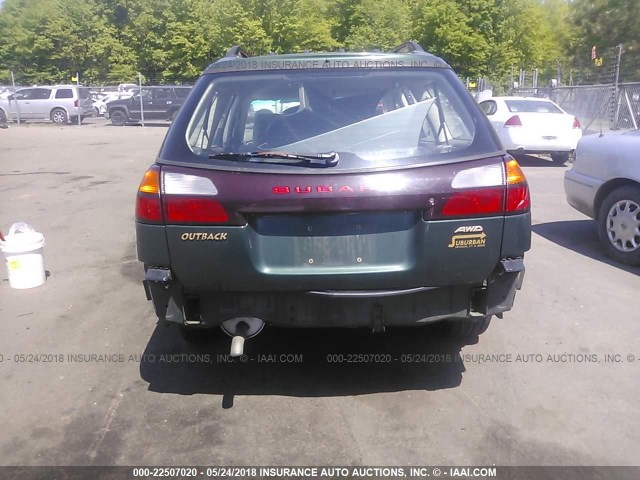 4S3BH675817622053 - 2001 SUBARU LEGACY OUTBACK AWP 绿色 照片 6