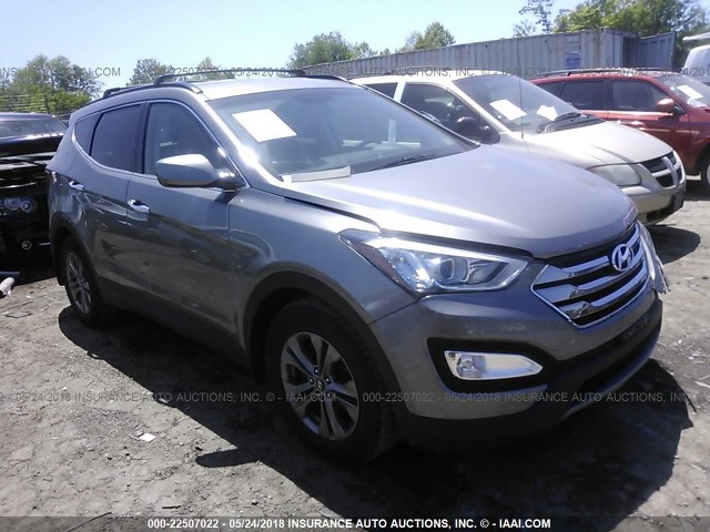 5XYZU3LB7EG195817 - 2014 HYUNDAI SANTA FE SPORT  GRAY photo 1