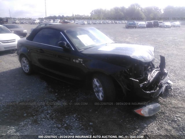 WBAUL73579VJ75223 - 2009 BMW 128 I BLACK photo 1