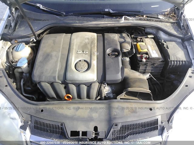 3VWEF71K87M197601 - 2007 VOLKSWAGEN JETTA WOLFSBURG 银色 照片 10