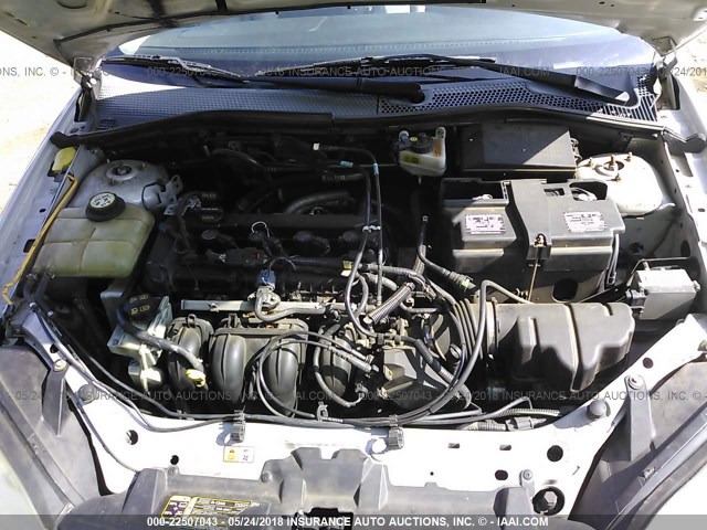 1FAHP34N87W358613 - 2007 FORD FOCUS ZX4/S/SE/SES SILVER photo 10