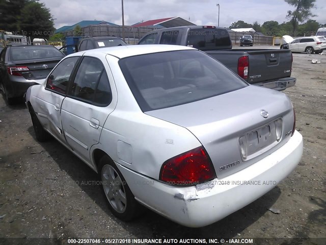 3N1CB51D06L642433 - 2006 NISSAN SENTRA 1.8/1.8S WHITE photo 3