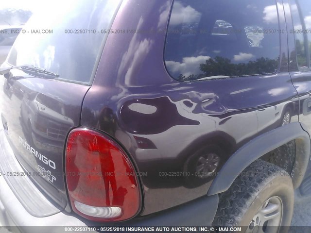 1D4HR38N13F619639 - 2003 DODGE DURANGO SPORT PURPLE photo 6