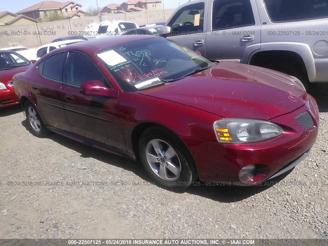 2G2WS522451212576 - 2005 PONTIAC GRAND PRIX GT RED photo 1