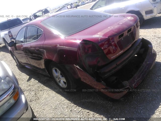 2G2WS522451212576 - 2005 PONTIAC GRAND PRIX GT RED photo 3