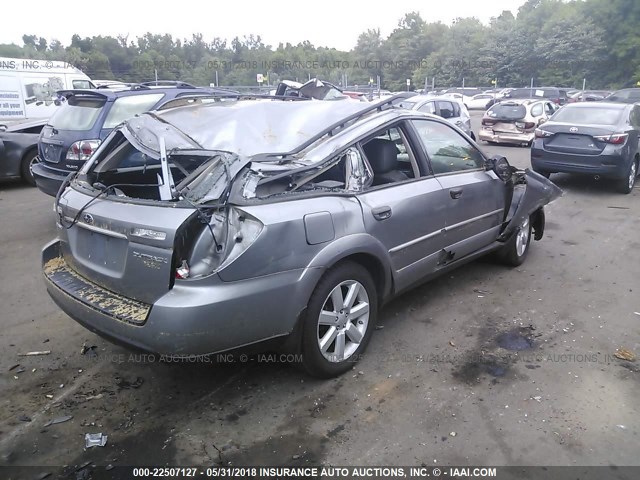 4S4BP61C287319074 - 2008 SUBARU OUTBACK 2.5I GRAY photo 4