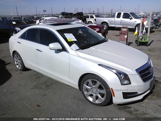 1G6AB5RX1F0101247 - 2015 CADILLAC ATS LUXURY WHITE photo 1