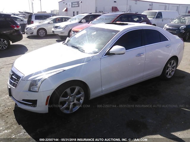 1G6AB5RX1F0101247 - 2015 CADILLAC ATS LUXURY WHITE photo 2