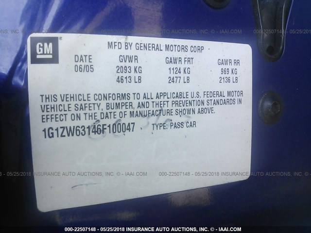 1G1ZW63146F100047 - 2006 CHEVROLET MALIBU MAXX SS 紫色 照片 9