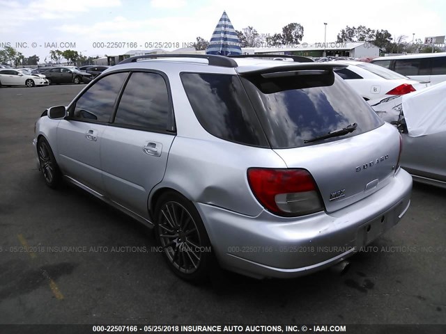 JF1GG29632G836219 - 2002 SUBARU IMPREZA WRX SILVER photo 3