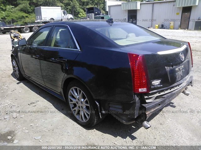 1G6DS5E31C0109702 - 2012 CADILLAC CTS PREMIUM COLLECTION BLACK photo 3