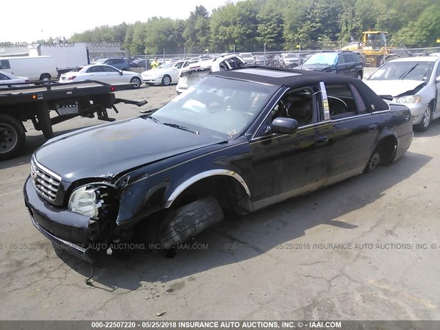 1G6KE57Y24U189075 - 2004 CADILLAC DEVILLE DHS BLACK photo 2