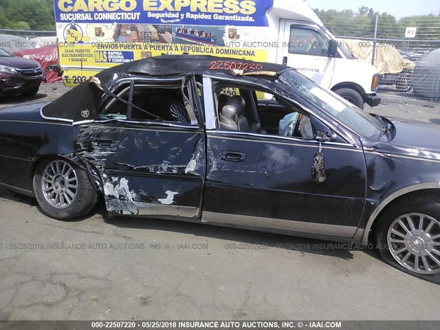 1G6KE57Y24U189075 - 2004 CADILLAC DEVILLE DHS BLACK photo 6