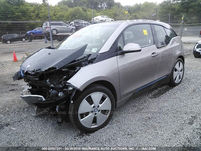 WBY1Z2C53EVX51258 - 2014 BMW I3 BEV TAN photo 2