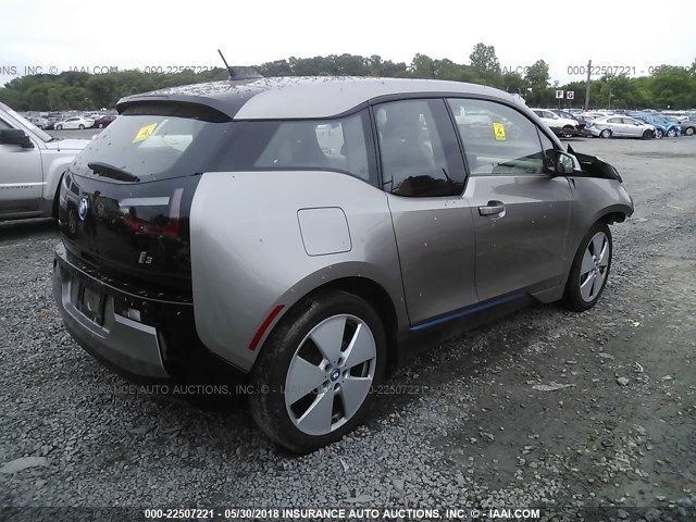 WBY1Z2C53EVX51258 - 2014 BMW I3 BEV TAN photo 4