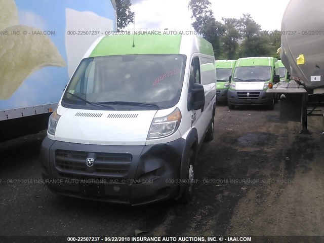 3C6TRVCG7GE108455 - 2016 RAM PROMASTER 2500 2500 HIGH WHITE photo 2