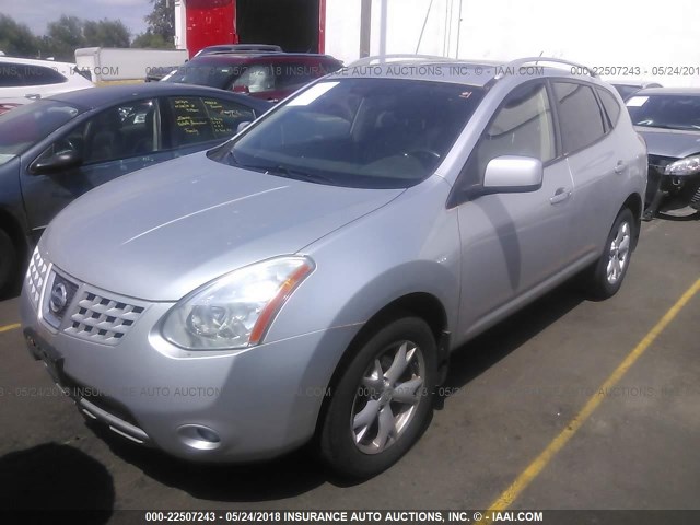 JN8AS58V78W100573 - 2008 NISSAN ROGUE S/SL SILVER photo 2