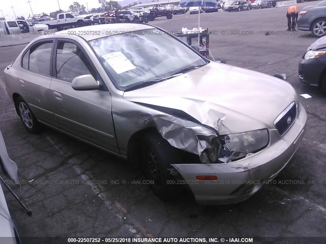 KMHDN45D71U145399 - 2001 HYUNDAI ELANTRA GLS/GT GOLD photo 1