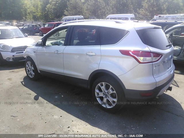 1FMCU9J94EUA42461 - 2014 FORD ESCAPE TITANIUM SILVER photo 3