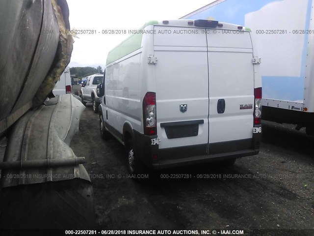 3C6TRVCG5GE108454 - 2016 RAM PROMASTER 2500 2500 HIGH WHITE photo 3