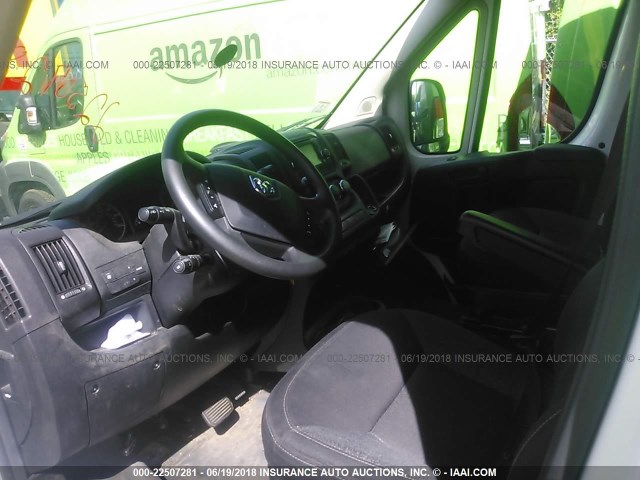 3C6TRVCG5GE108454 - 2016 RAM PROMASTER 2500 2500 HIGH WHITE photo 5