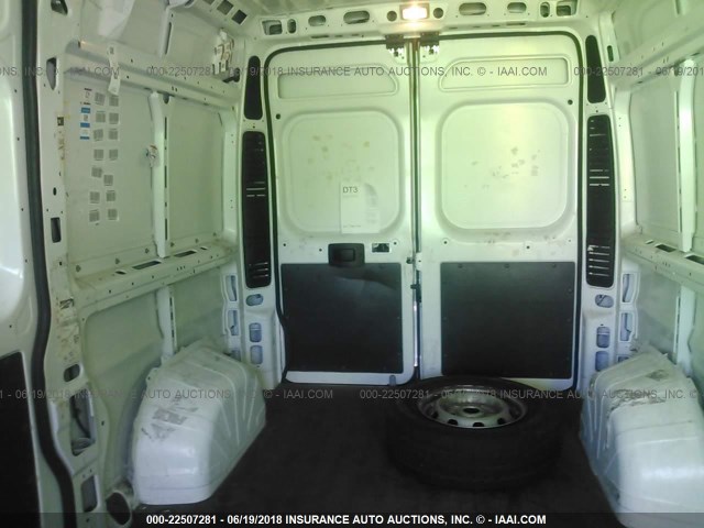 3C6TRVCG5GE108454 - 2016 RAM PROMASTER 2500 2500 HIGH WHITE photo 8