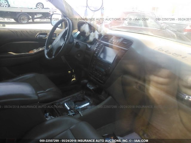 2HNYD18822H540935 - 2002 ACURA MDX TOURING BLACK photo 5