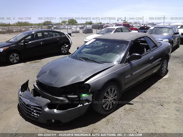 1C3EL45R95N639052 - 2005 CHRYSLER SEBRING SILVER photo 2