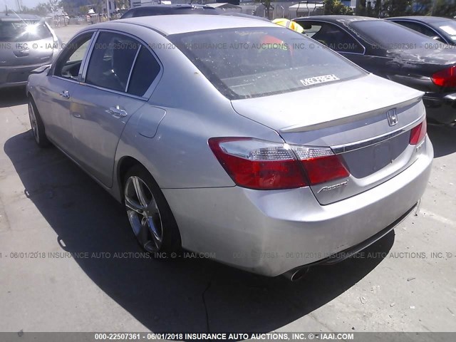 1HGCR2F58FA203059 - 2015 HONDA ACCORD SPORT SILVER photo 3