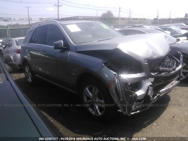 4JGDA5HB2FA616377 - 2015 MERCEDES-BENZ ML 350 4MATIC Light Blue photo 1