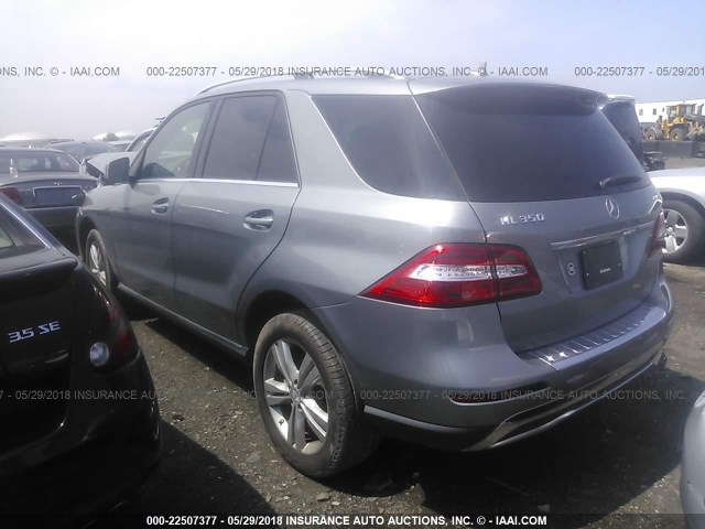 4JGDA5HB2FA616377 - 2015 MERCEDES-BENZ ML 350 4MATIC Light Blue photo 3