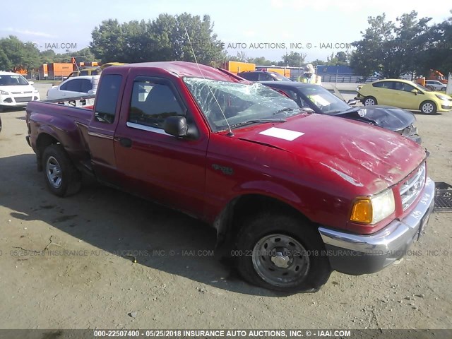 1FTYR44E33PA81061 - 2003 FORD RANGER SUPER CAB RED photo 1