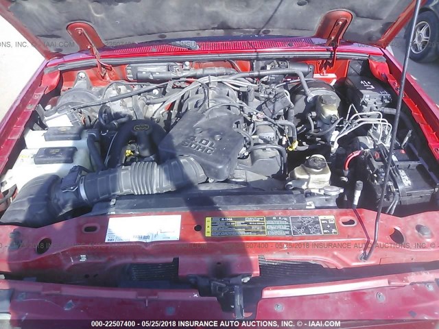 1FTYR44E33PA81061 - 2003 FORD RANGER SUPER CAB RED photo 10