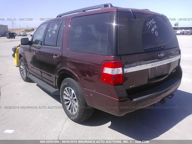 1FMJU1JT3HEA79889 - 2017 FORD EXPEDITION XLT/KING RANCH RED photo 3