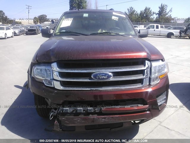 1FMJU1JT3HEA79889 - 2017 FORD EXPEDITION XLT/KING RANCH RED photo 6