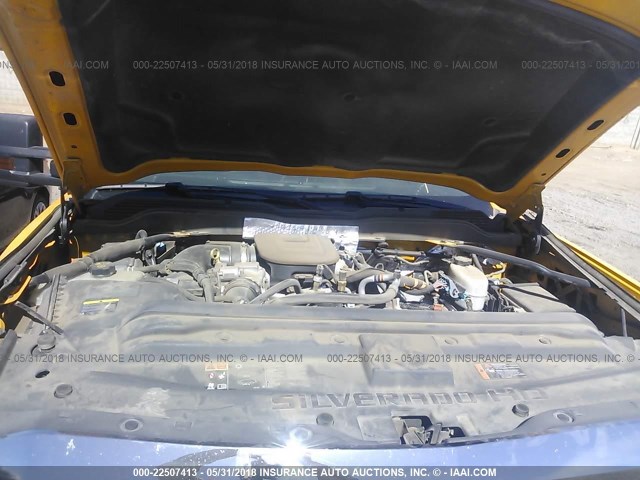 1GC2CUE8XGZ212416 - 2016 CHEVROLET SILVERADO C2500 HEAVY DUTY YELLOW photo 10