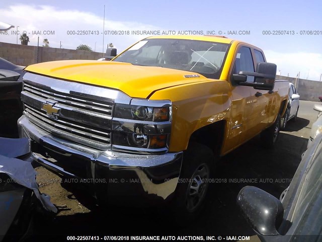 1GC2CUE8XGZ212416 - 2016 CHEVROLET SILVERADO C2500 HEAVY DUTY YELLOW photo 2