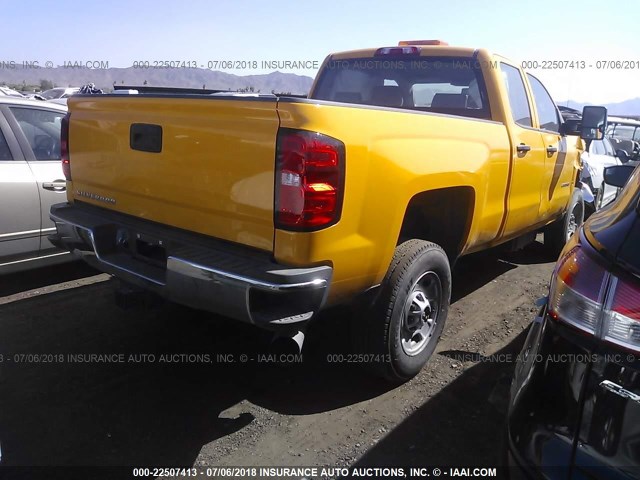 1GC2CUE8XGZ212416 - 2016 CHEVROLET SILVERADO C2500 HEAVY DUTY YELLOW photo 4