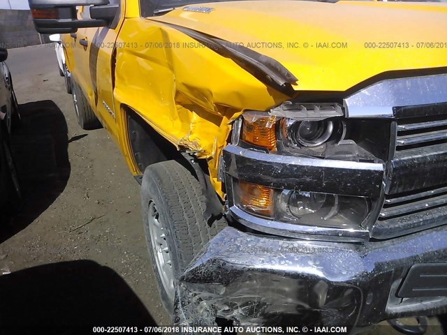 1GC2CUE8XGZ212416 - 2016 CHEVROLET SILVERADO C2500 HEAVY DUTY YELLOW photo 6