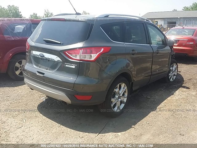 1FMCU0JX8FUA07210 - 2015 FORD ESCAPE TITANIUM GRAY photo 4