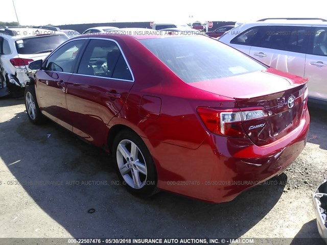 4T1BF1FK2DU722277 - 2013 TOYOTA CAMRY L/SE/LE/XLE 红色 照片 3