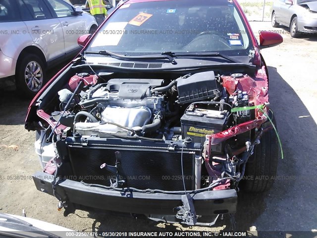 4T1BF1FK2DU722277 - 2013 TOYOTA CAMRY L/SE/LE/XLE 红色 照片 6