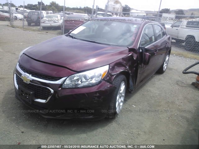 1G11C5SL2FF348347 - 2015 CHEVROLET MALIBU 1LT 勃艮第红 照片 2