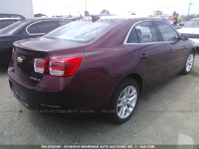 1G11C5SL2FF348347 - 2015 CHEVROLET MALIBU 1LT 勃艮第红 照片 4